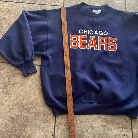 Vintage 90’s Chicago Bears embroidered stitched sweatshirt XL made in USA 🇺🇸 - Picture 4 of 6